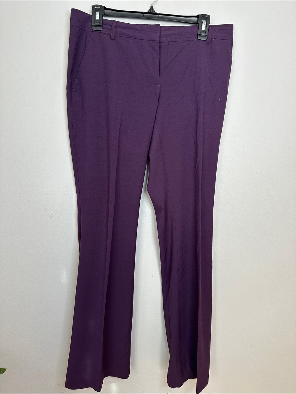 The Kate Fit Women's Purple Straight-Leg Dress Pants size 8
